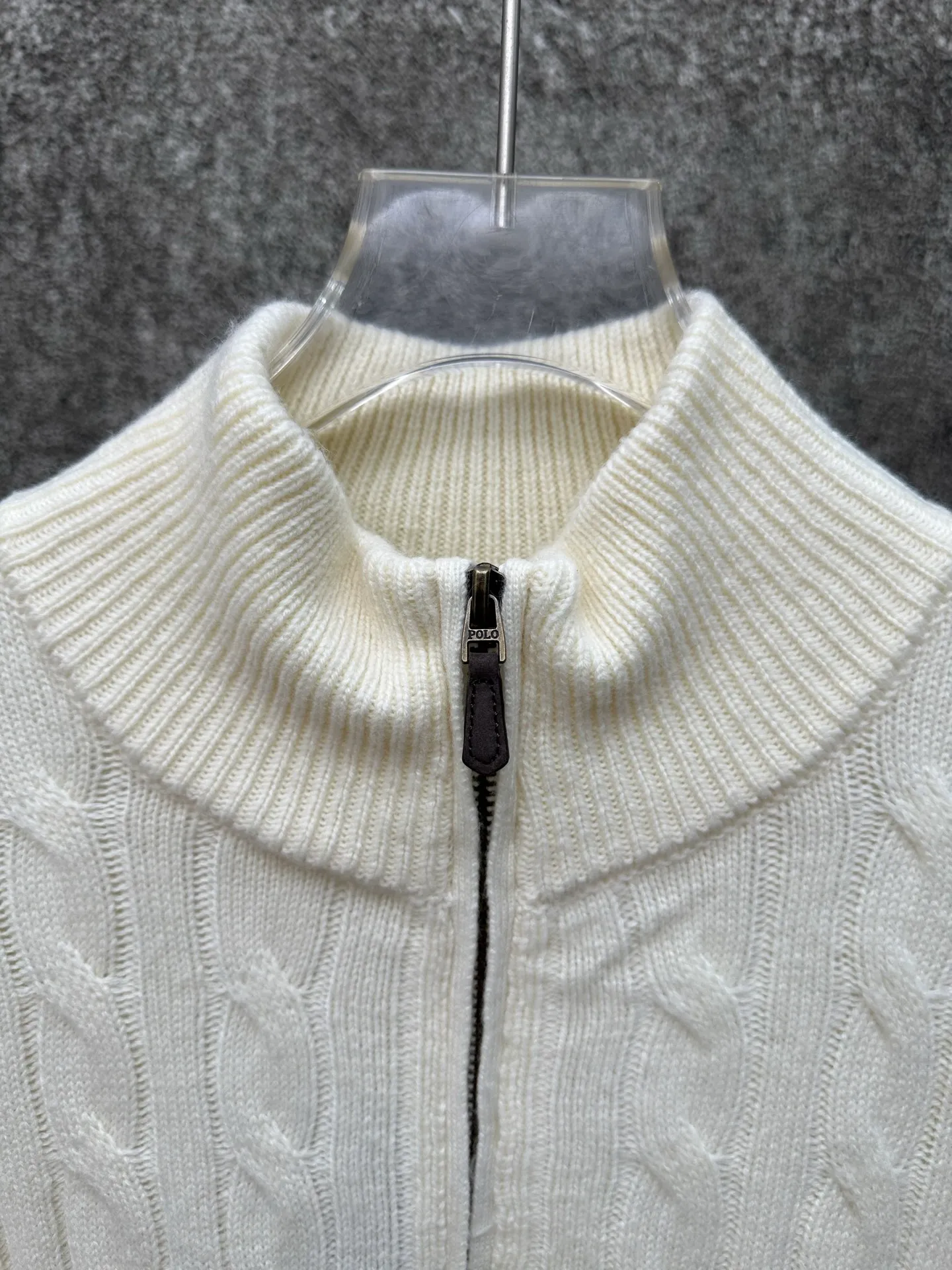 🅿️520 Polo Ralph Lauren 25ss solid color stand collar half zipper long sleeve sweater Size: S M L XL